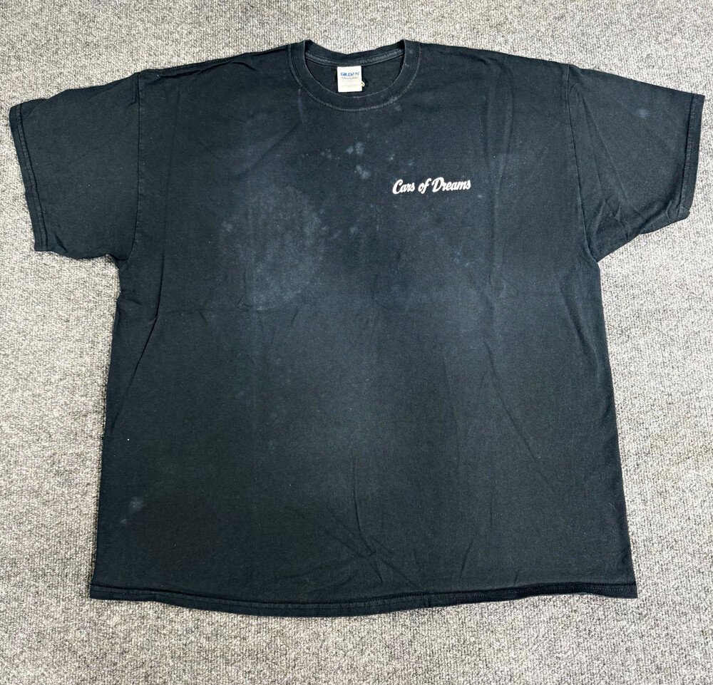 Cars of Dreams Mens 2XL Black Graphic T Shirt Gildan Ultra Cotton Flame Car Tee